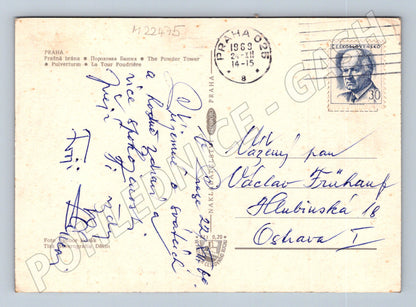 Pohlednice Praha Prašná brána 1969 (M22475)