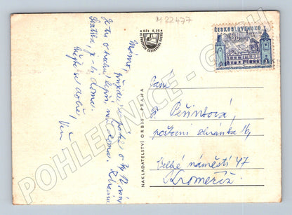 Pohlednice Praha různé pohledy kolem 1960 (M22477)
