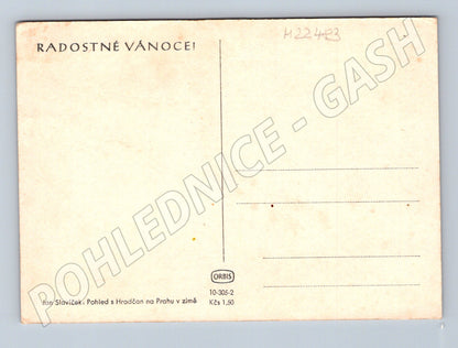 Pohlednice Praha Hradčany Vánoční Jan Slavíček (M22483)