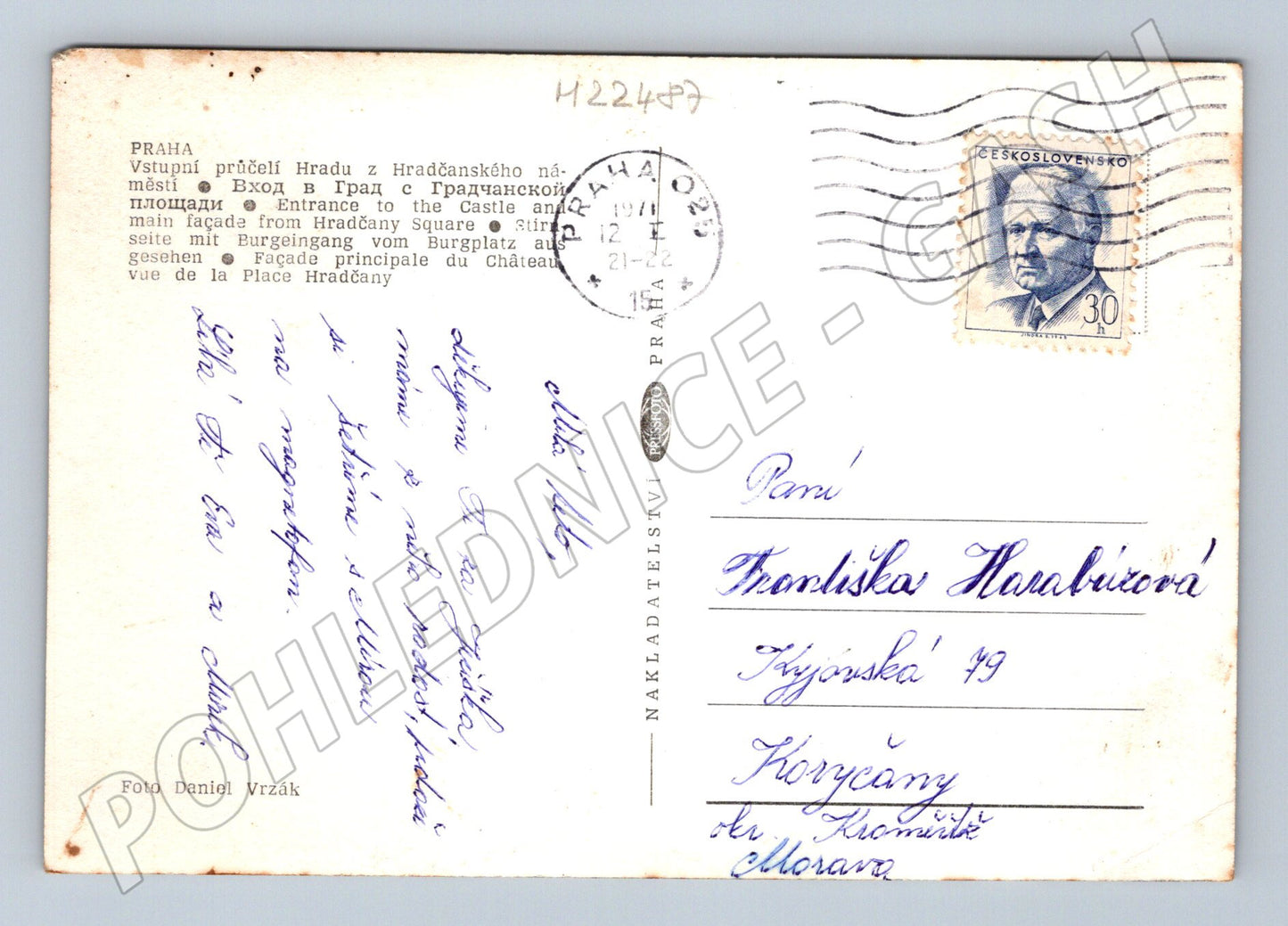 Pohlednice Praha Hradčanské náměstí katedrála (M22487)