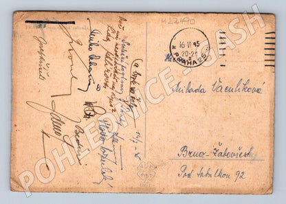 Pohlednice Praha Seminářská zahrada 1945 (M22490)