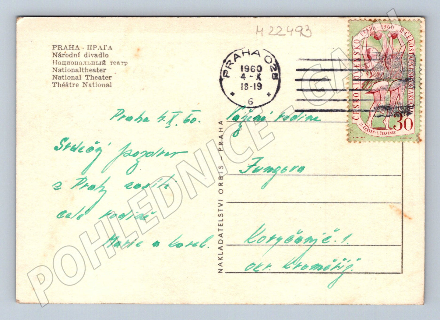 Pohlednice Praha Národní divadlo 1960 (M22493)