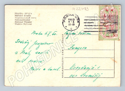 Pohlednice Praha Národní divadlo 1960 (M22493)