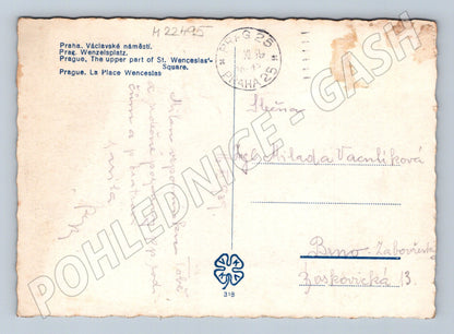 Pohlednice Praha Václavské náměstí 1935 (M22495)