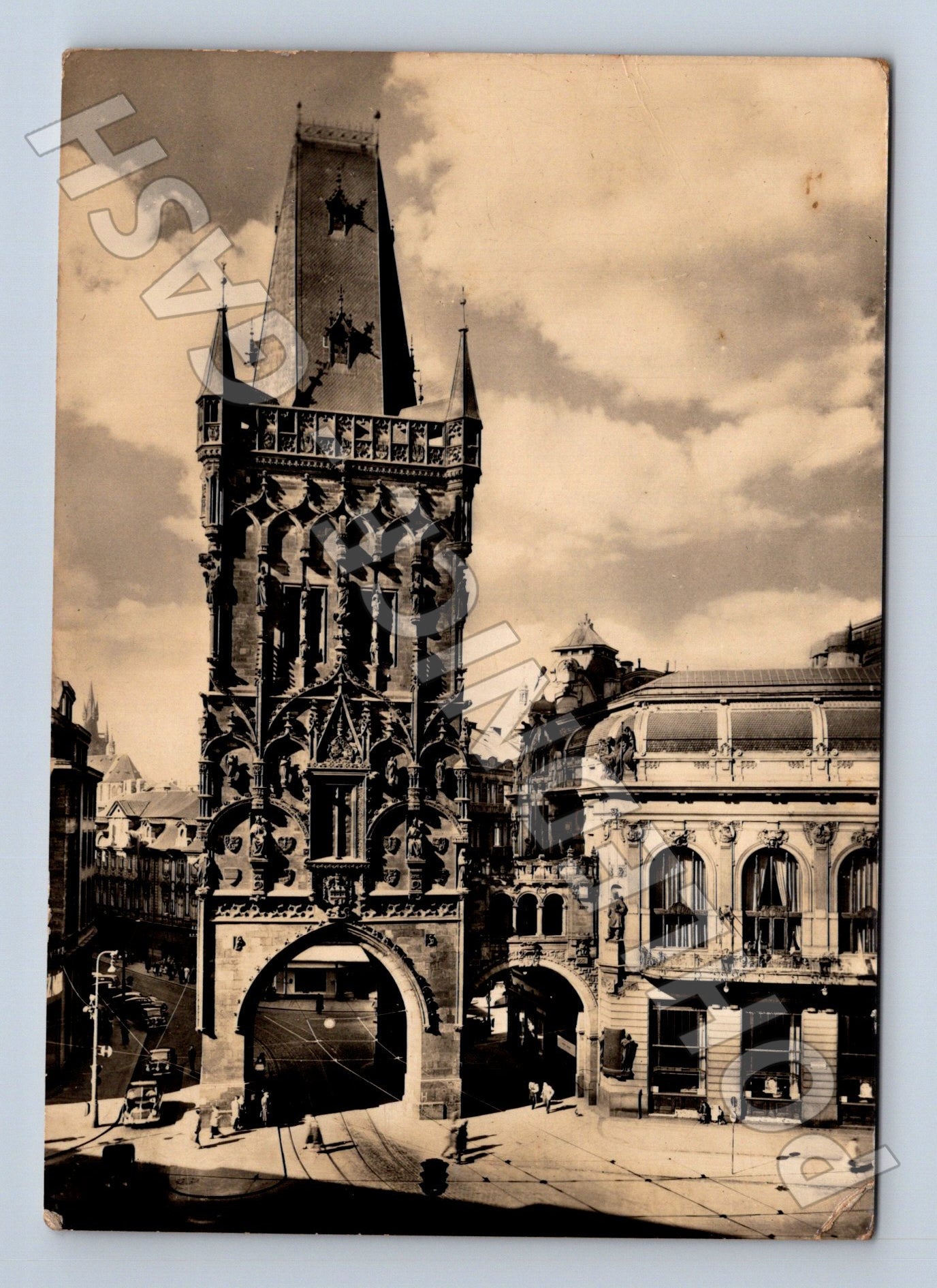 Pohlednice Praha Prašná brána 1956 (M22498)
