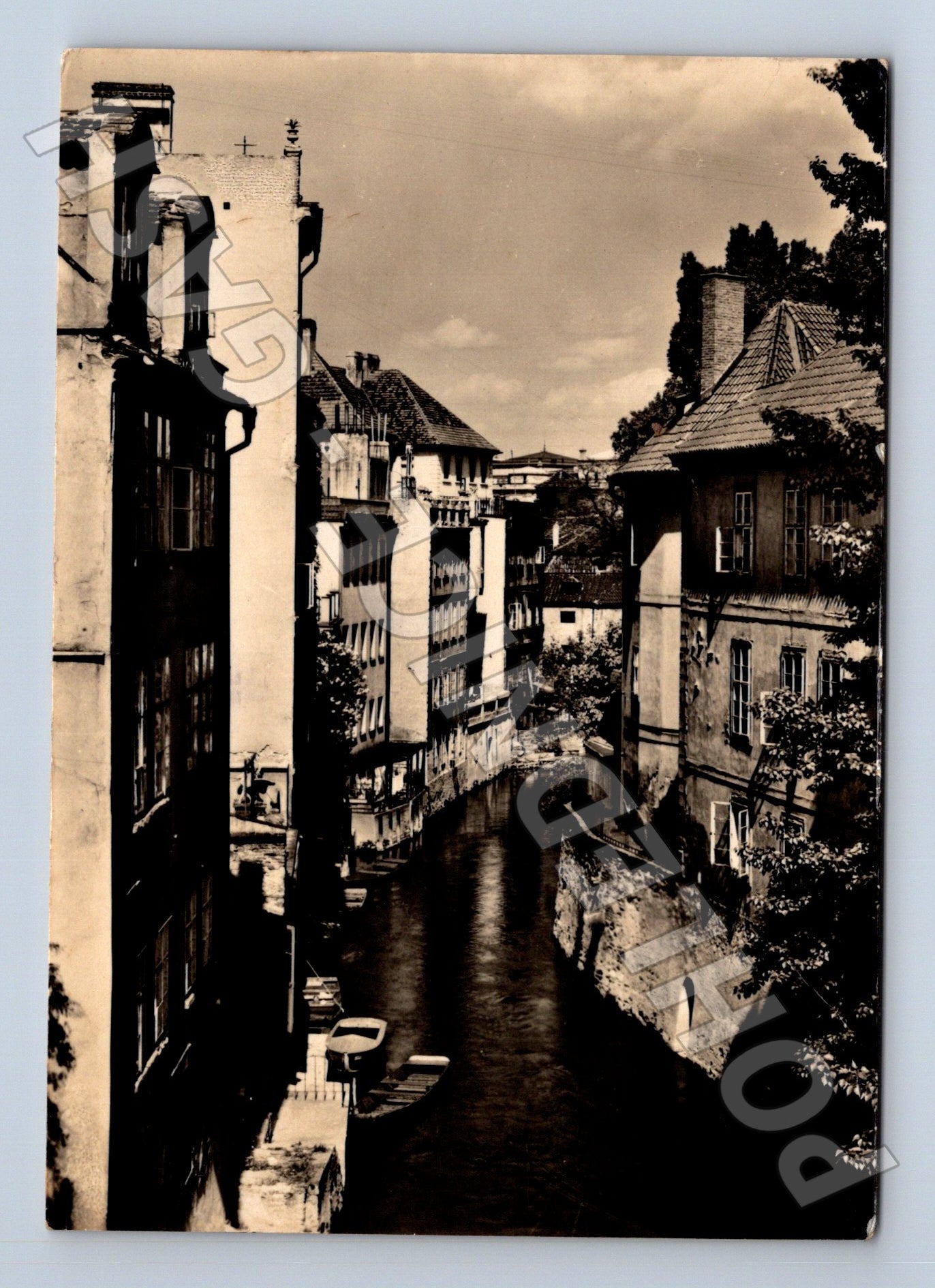 Pohlednice Praha Pražská Benátky z Karlova mostu 1960 (M22499)