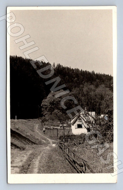 Pohlednice český venkov chalupa ČB (M2250)