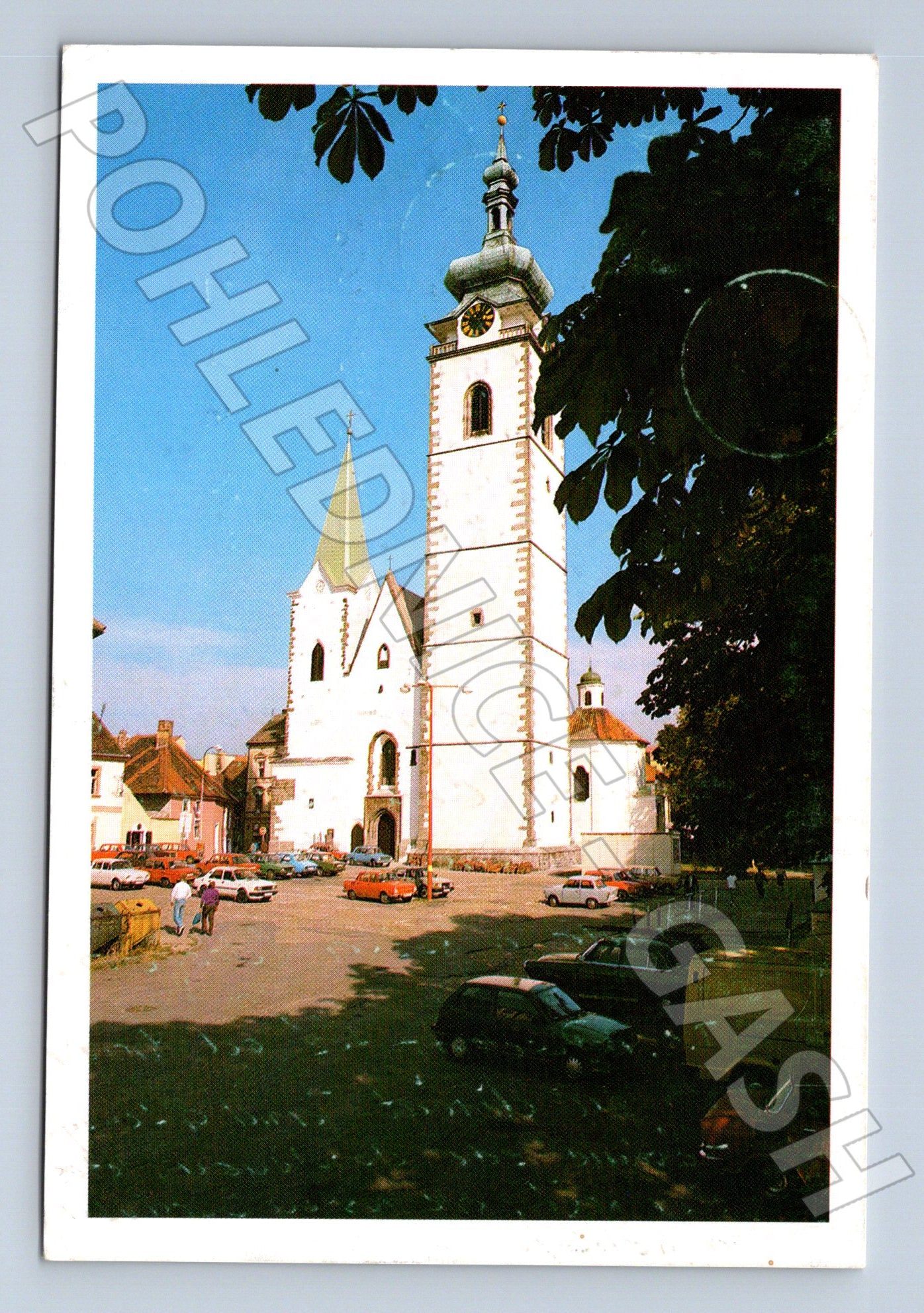 Pohlednice Písek Věž děkanského kostela 1993 (M22504)