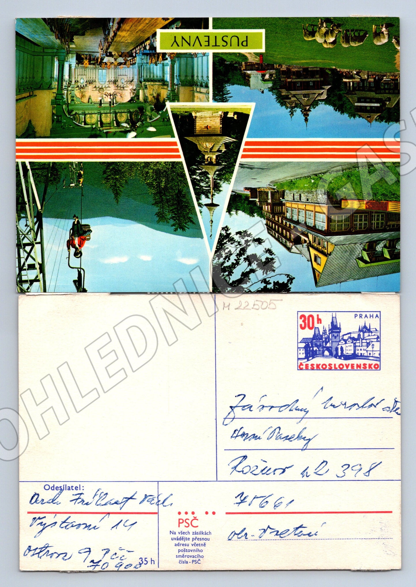 Pohlednice Pustevny hotel lanovka 1975 (M22505)