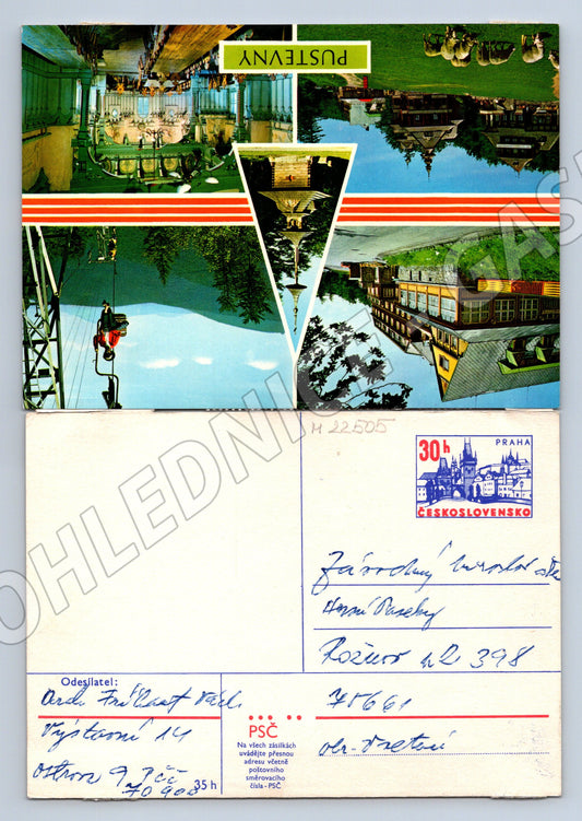 Pohlednice Pustevny hotel lanovka 1975 (M22505)