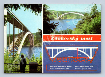 Pohlednice Žďákovský most přehrada (M22507)