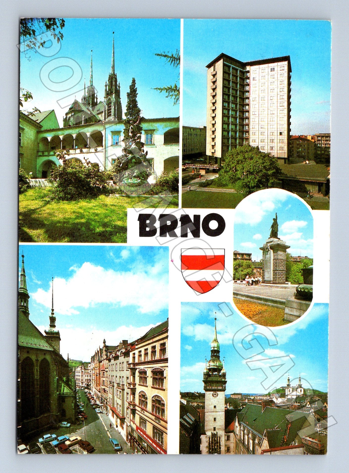 Pohlednice Brno koláž památek (M22524)