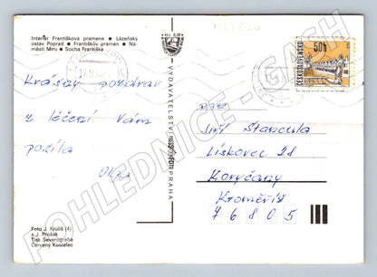 Pohlednice Františkovy Lázně motivy 1983 (M22526)