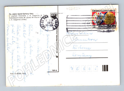 Pohlednice Karlovy Vary koláž 1985 (M22527)
