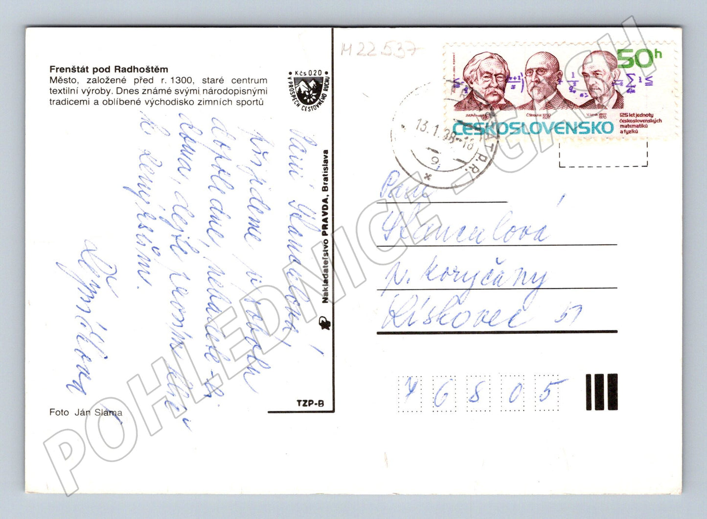 Pohlednice Frenštát pod Radhoštěm více záběrů 1983 (M22537)
