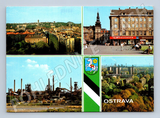 Pohlednice Ostrava různé pohledy 1988 (M22539)