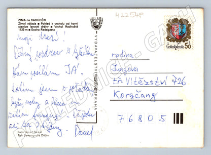 Pohlednice Radhošť zimní motiv (M22548)