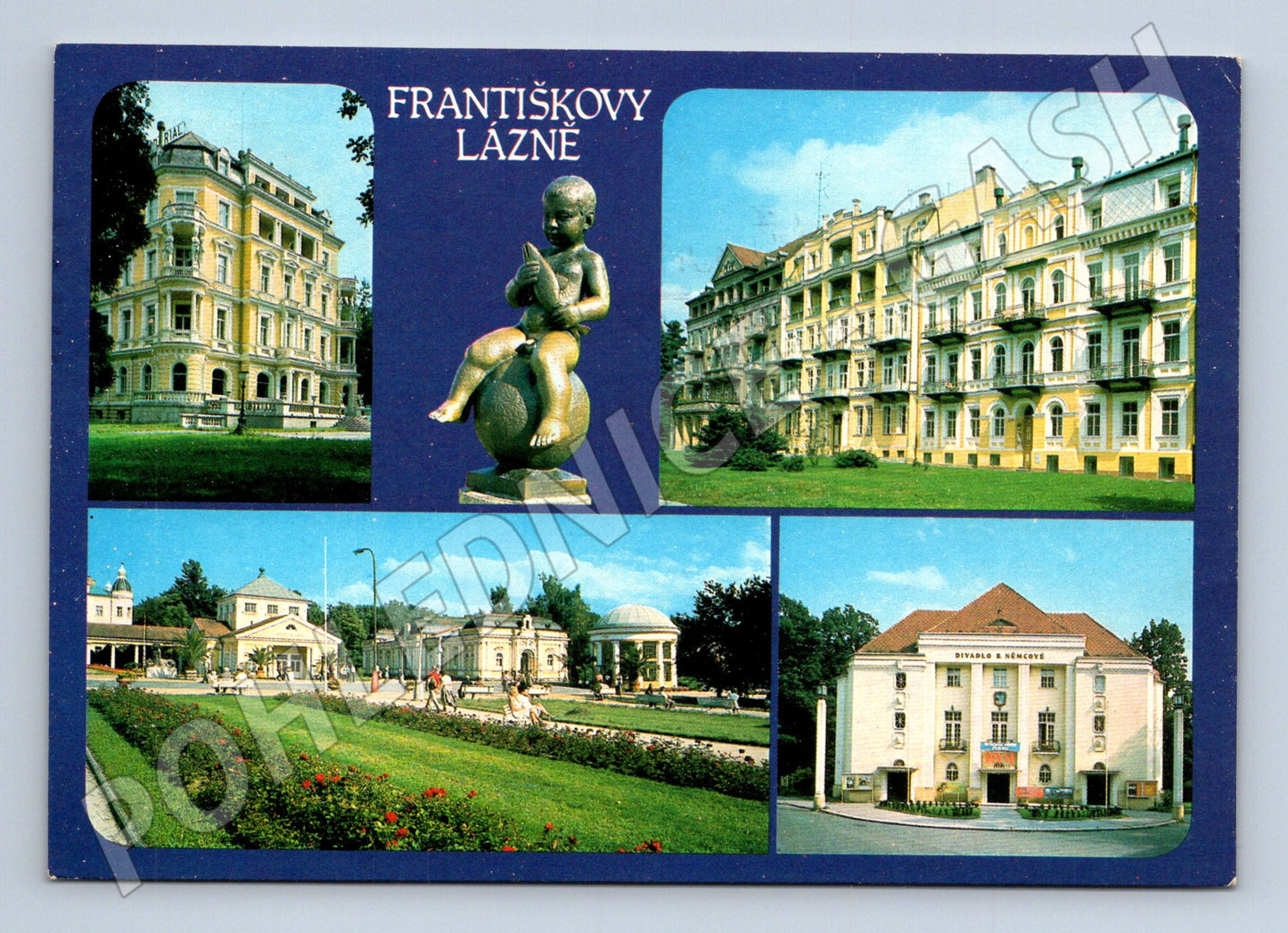 Pohlednice Františkovy Lázně různé motivy 1992 (M22549)