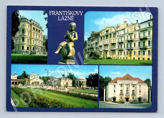 Pohlednice Františkovy Lázně různé motivy 1992 (M22549)