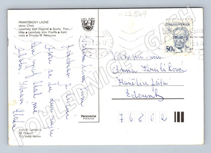 Pohlednice Františkovy Lázně různé motivy 1992 (M22549)