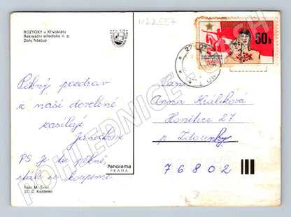 Pohlednice Roztoky u Křivoklátu rekreační středisko 1971 (M22557)