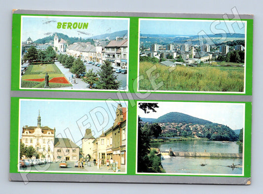 Pohlednice Beroun různé pohledy město 1960s (M22558)