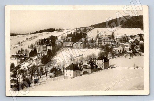 Pohlednice Lázně Jeseník zimní panorama (M2256)