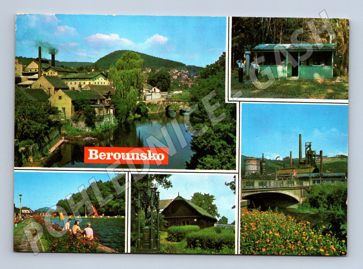 Pohlednice Berounsko mix záběrů 1983 (M22561)