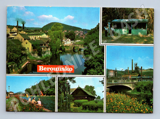 Pohlednice Berounsko mix záběrů 1983 (M22561)
