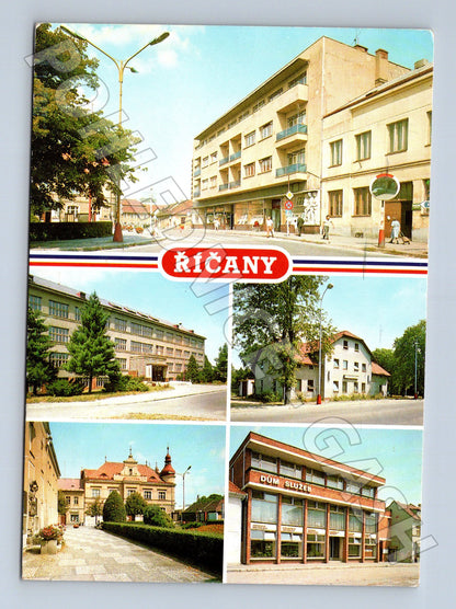 Pohlednice Říčany multizáběrová 1990 (M22563)