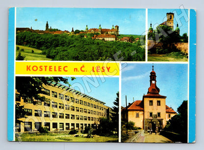 Pohlednice Kostelec n.Č. Lesy více pohledů 1988 (M22564)