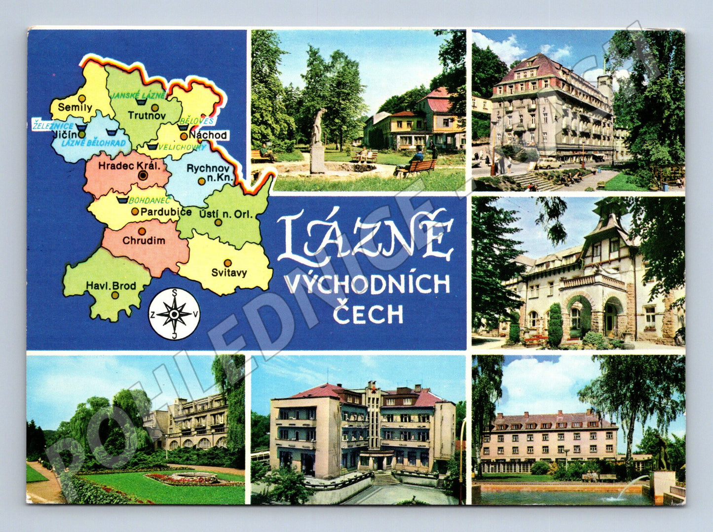 Pohlednice Lázně Východních Čech soubor (M22569)