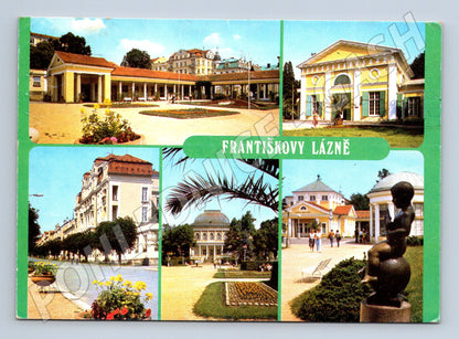Pohlednice Františkovy Lázně více pohledů 1974 (M22573)