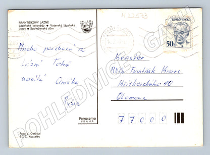 Pohlednice Františkovy Lázně více pohledů 1974 (M22573)