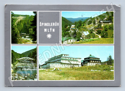 Pohlednice Špindlerův Mlýn koláž 198x (M22576)