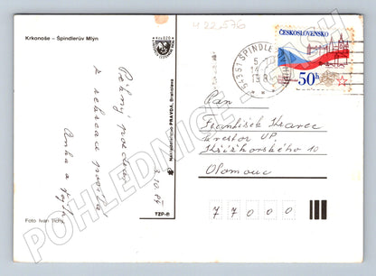 Pohlednice Špindlerův Mlýn koláž 198x (M22576)