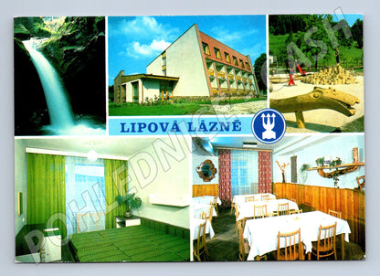 Pohlednice Lipová Lázně multi-view 1980 (M22581)