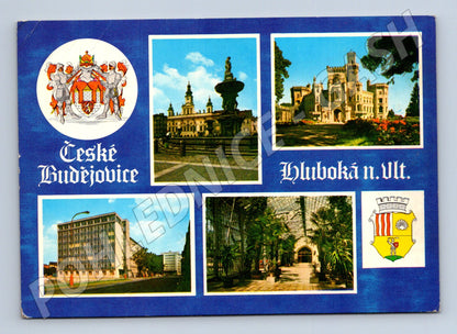 Pohlednice České Budějovice Hluboká n. Vlt. 1977 (M22585)