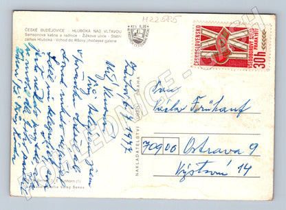 Pohlednice České Budějovice Hluboká n. Vlt. 1977 (M22585)