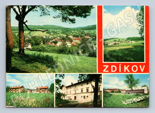 Pohlednice Zdíkov vícepohled 1975 (M22589)