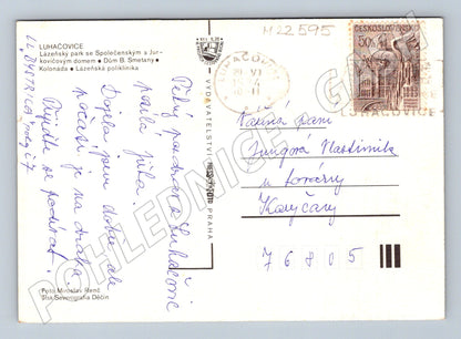 Pohlednice Luhačovice lázeňský park 1983 (M22595)