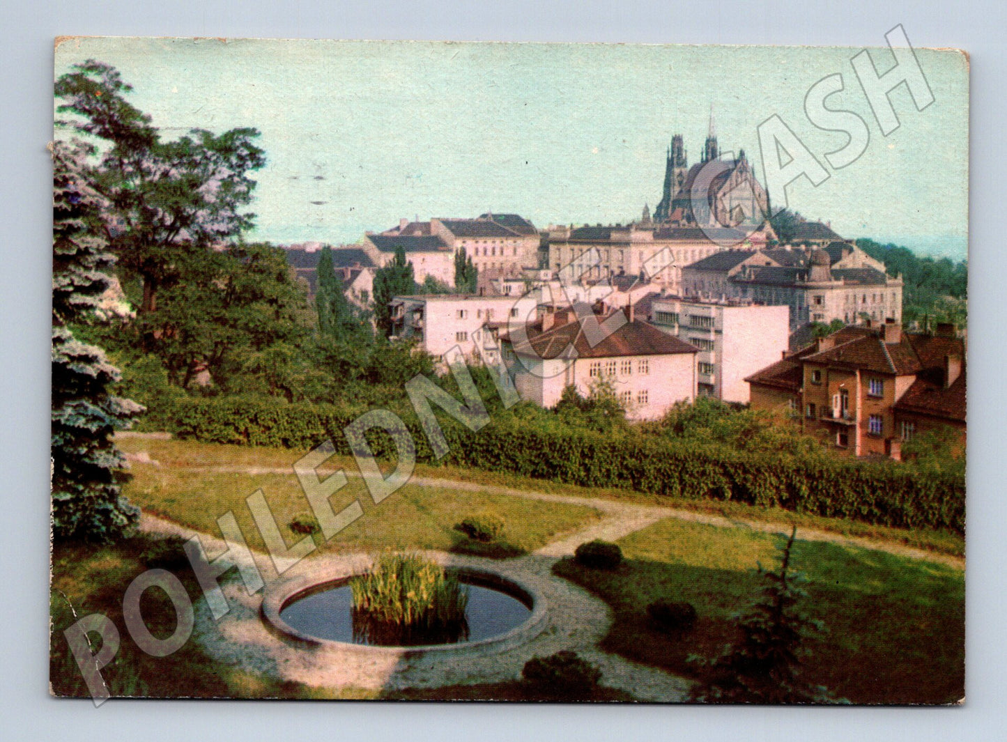Pohlednice Brno Petrov view z hradu 1988 (M22599)