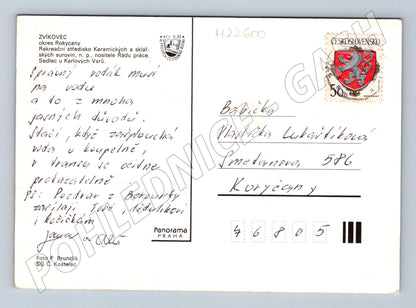 Pohlednice Zvíkovec Rokycany různé scény (M22600)