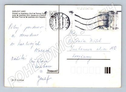 Pohlednice Karlovy Vary více motivů 1972 (M22606)