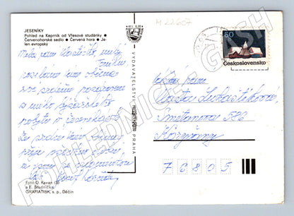 Pohlednice Jeseníky zimní motivy 1974 (M22607)