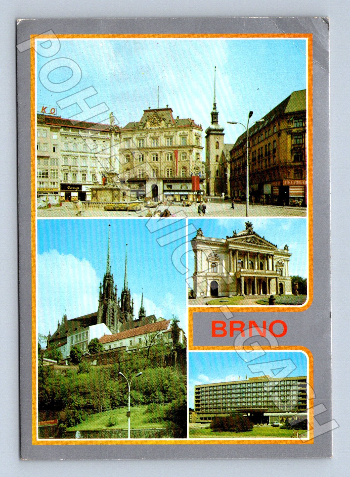 Pohlednice Brno různé pohledy 1985 (M22616)