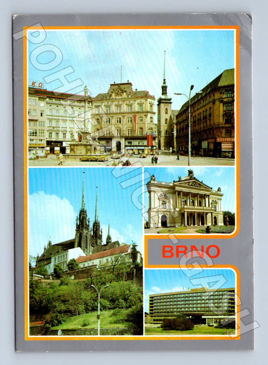 Pohlednice Brno různé pohledy 1985 (M22616)