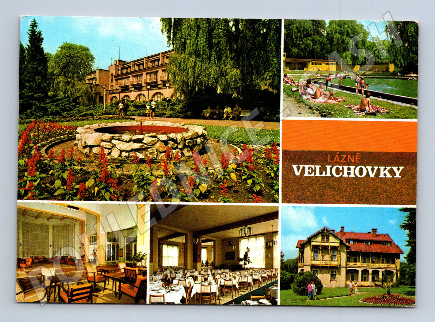 Pohlednice Velichovky lázně 1976 (M22621)