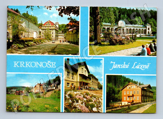 Pohlednice Krkonoše Janské Lázně multi-view 1971 (M22622)