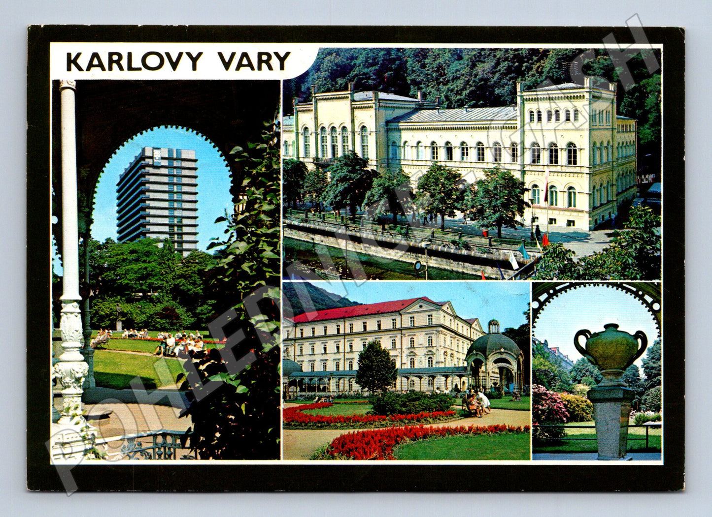 Pohlednice Karlovy Vary lázně koláž 1965 (M22625)
